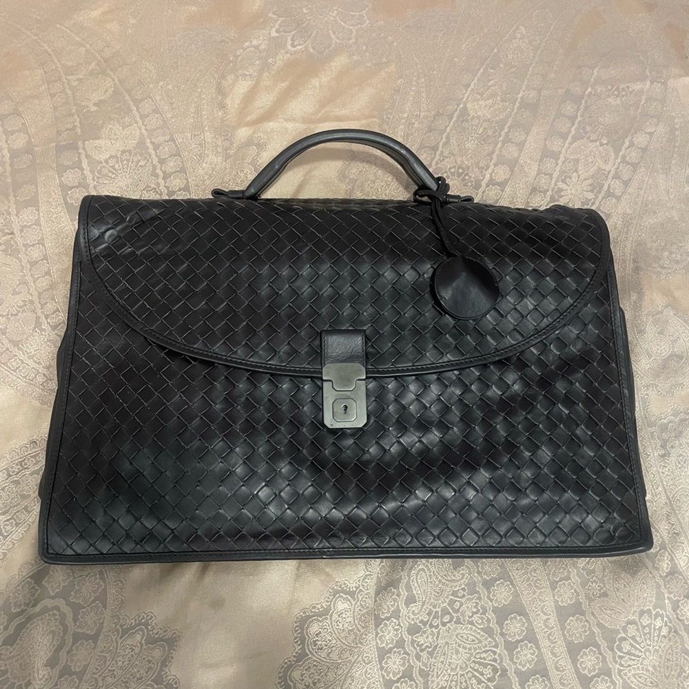 Bottega Veneta Mens Brown Briefcase - Picture 2 of 15